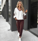Conjunto Havana™ com Blusa Decote V e Visual Moderno